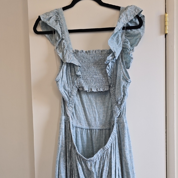 Universal Thread Light Blue Ruffle Maxi Dress - Picture 4 of 4